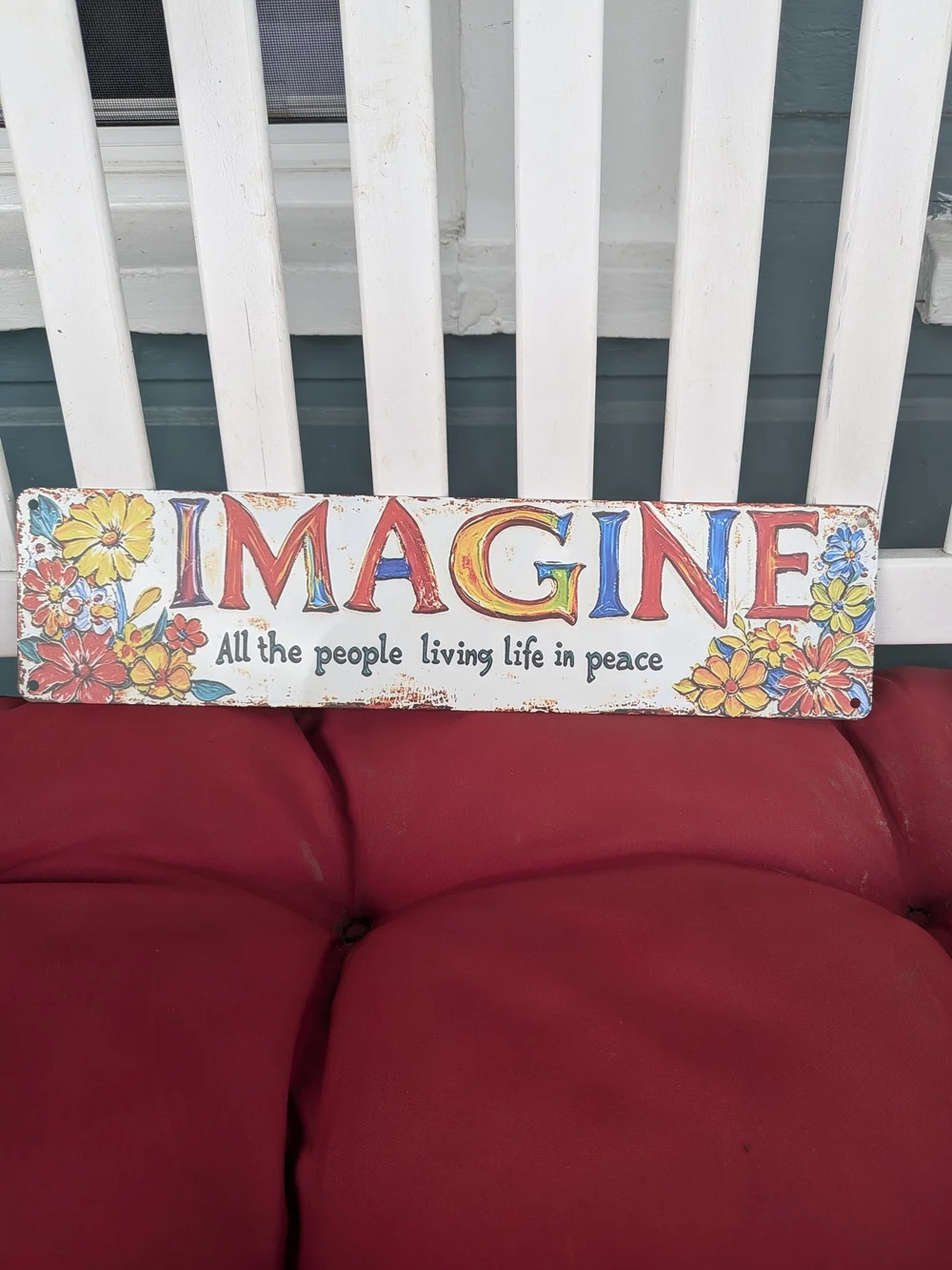 Imagine Floral Wall Sign - Multicolor